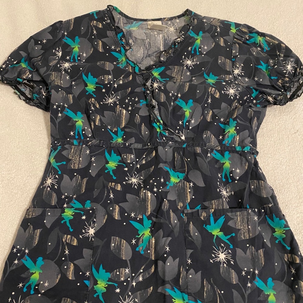 Tinkerbell scrub top